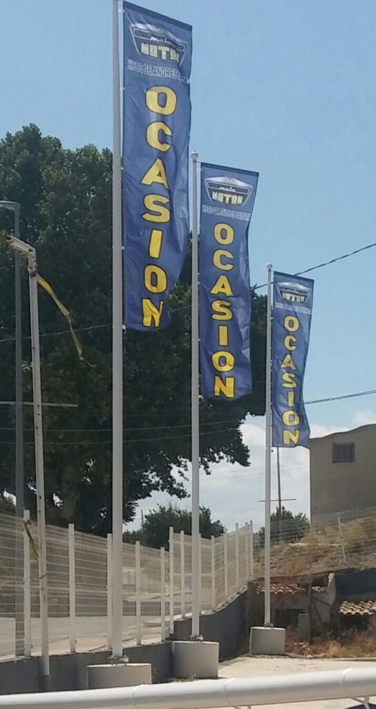 MASTIL DE FIBRA DE VIDRIO CON brazo giratorio