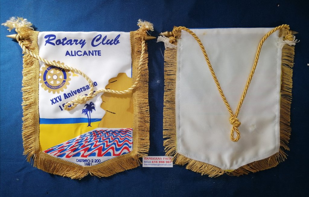 banderines de raso impresos