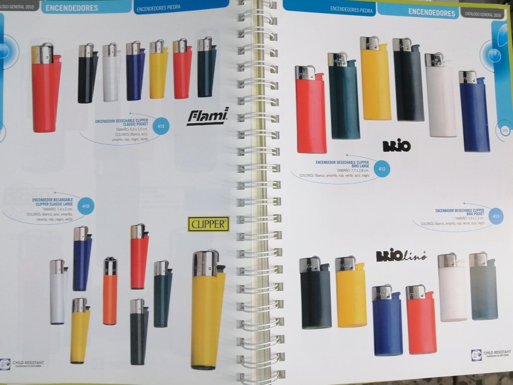 CATALOGO DE ENCENDEDORES
