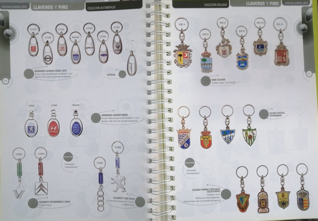 catalogo de llaveros