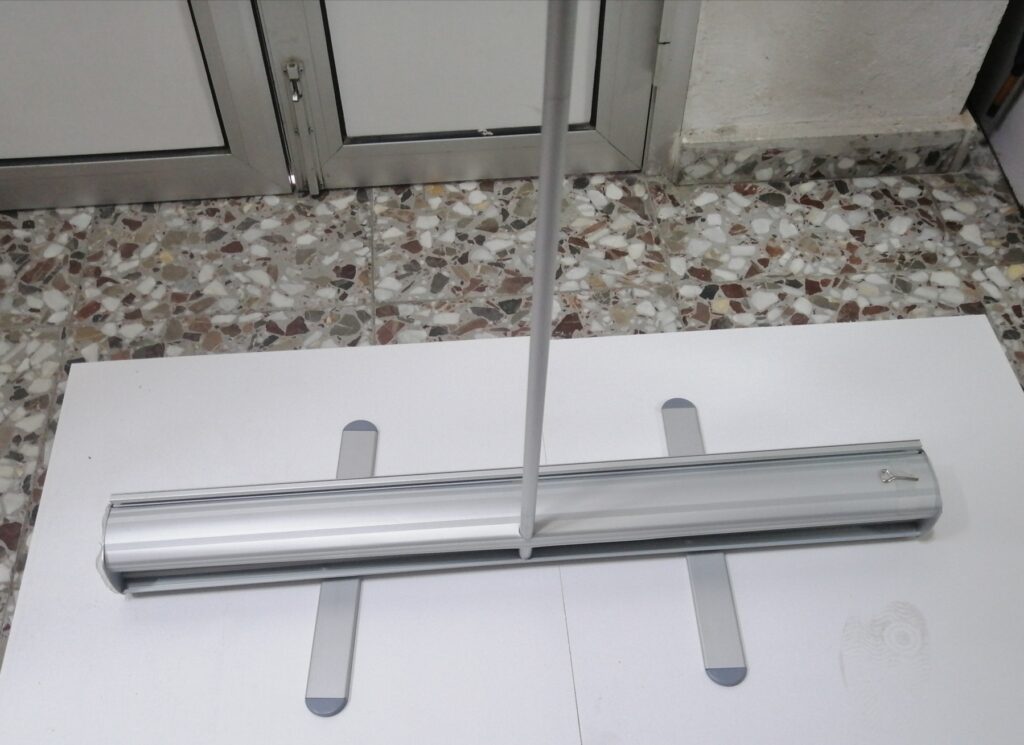 parte trasera de un photocall visto desde detras