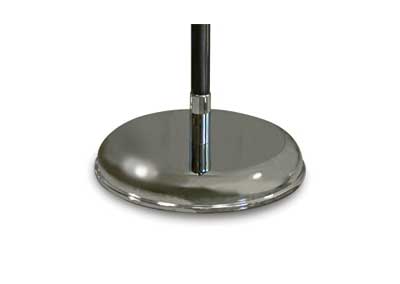 base cromado para mástil de despacho