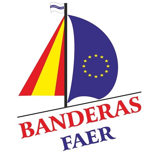 LOGOTIPO CORPORTIVO DE BANDERAS FAER