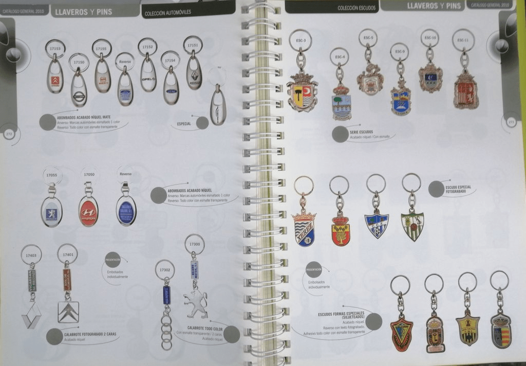 CATALOGO DE LLAVEROS