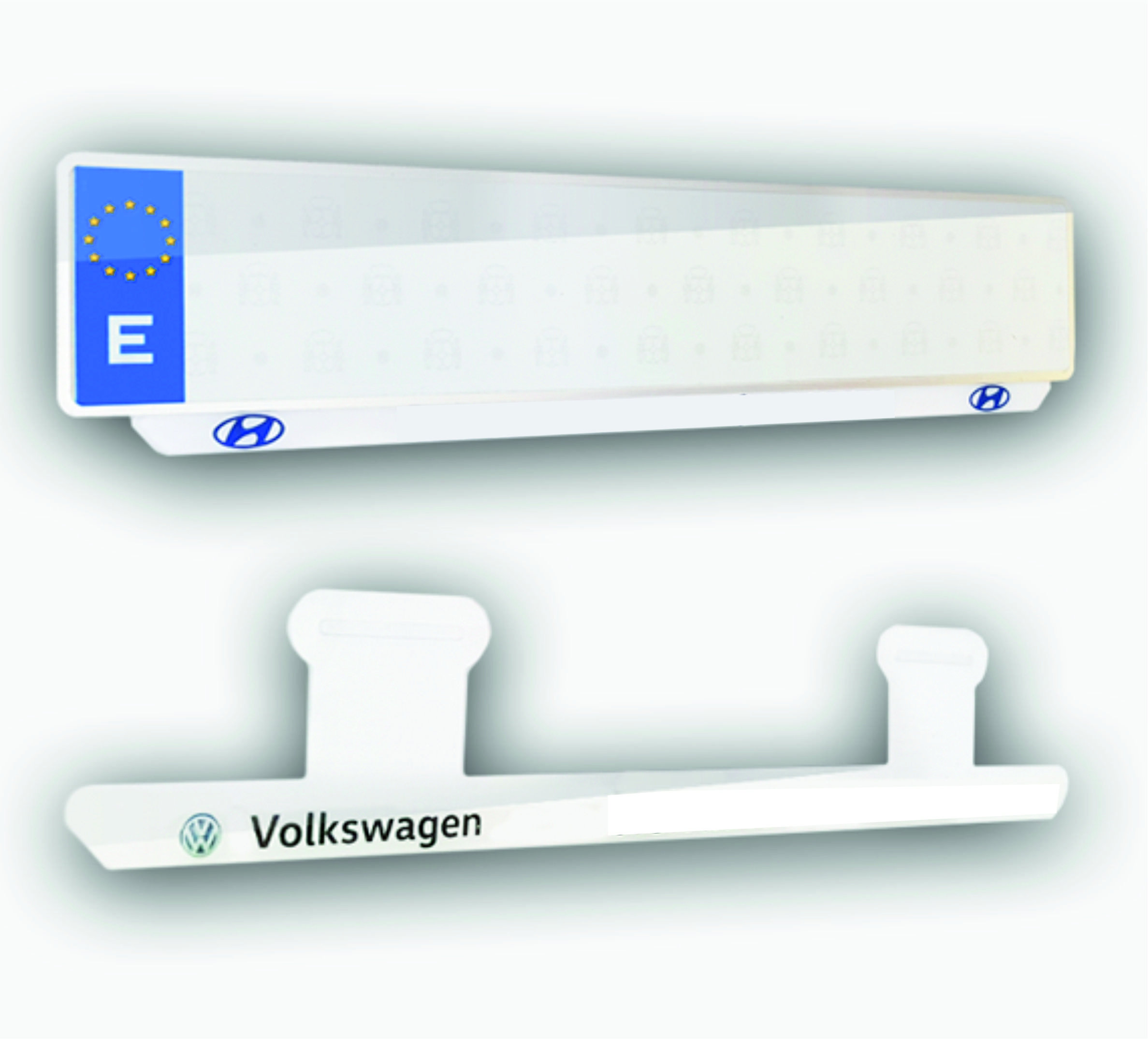 porta matriculas SIN MARCO universales de 52 x 11